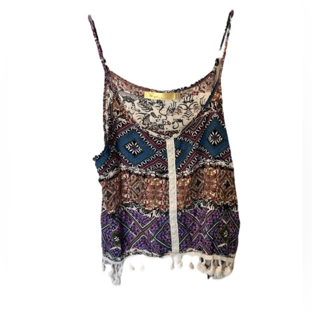 Cyn by Cynthia Mehra Boho Shirt Size L